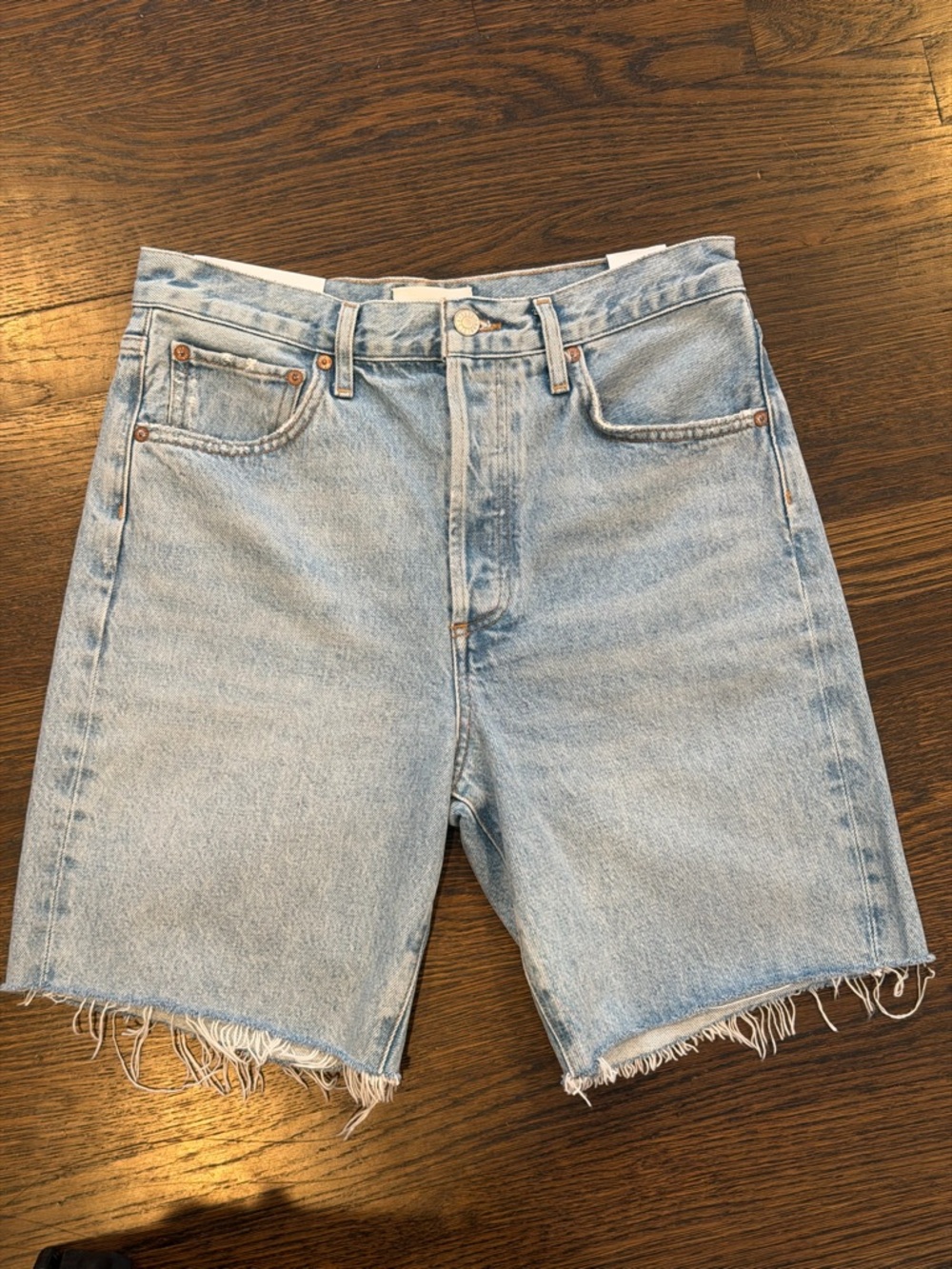 NWT Agolde Light Blue 90's Short Denim